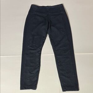 Athleta Delancey Herringbone Tight Leggings Blue Black XS Athleisure Casual